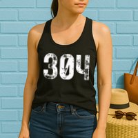 304 Area Code West Virginia Mobile Telephone Area Code 304 Womens Tank Top