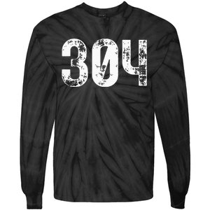 304 Area Code West Virginia Mobile Telephone Area Code 304 Tie-Dye Long Sleeve Shirt