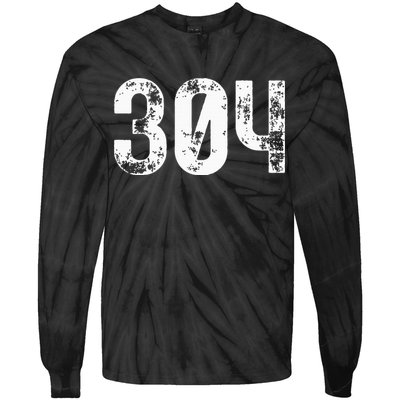 304 Area Code West Virginia Mobile Telephone Area Code 304 Tie-Dye Long Sleeve Shirt