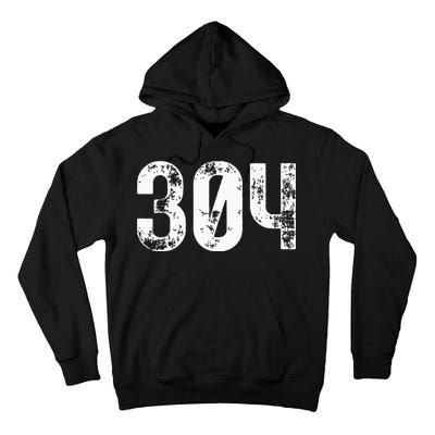 304 Area Code West Virginia Mobile Telephone Area Code 304 Tall Hoodie