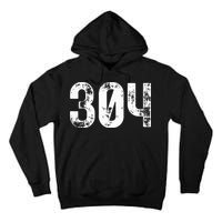 304 Area Code West Virginia Mobile Telephone Area Code 304 Tall Hoodie