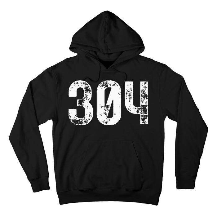 304 Area Code West Virginia Mobile Telephone Area Code 304 Tall Hoodie