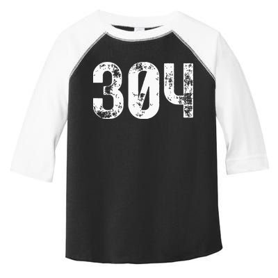 304 Area Code West Virginia Mobile Telephone Area Code 304 Toddler Fine Jersey T-Shirt