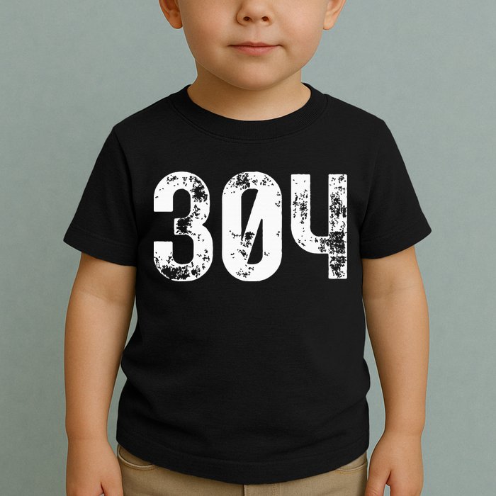 304 Area Code West Virginia Mobile Telephone Area Code 304 Toddler T-Shirt