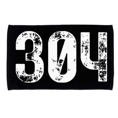 304 Area Code West Virginia Mobile Telephone Area Code 304 Microfiber Hand Towel