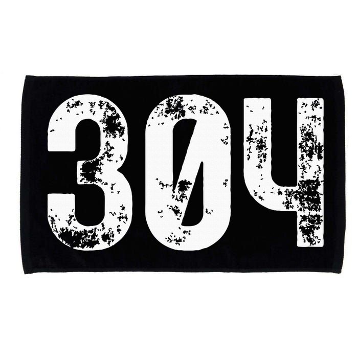 304 Area Code West Virginia Mobile Telephone Area Code 304 Microfiber Hand Towel