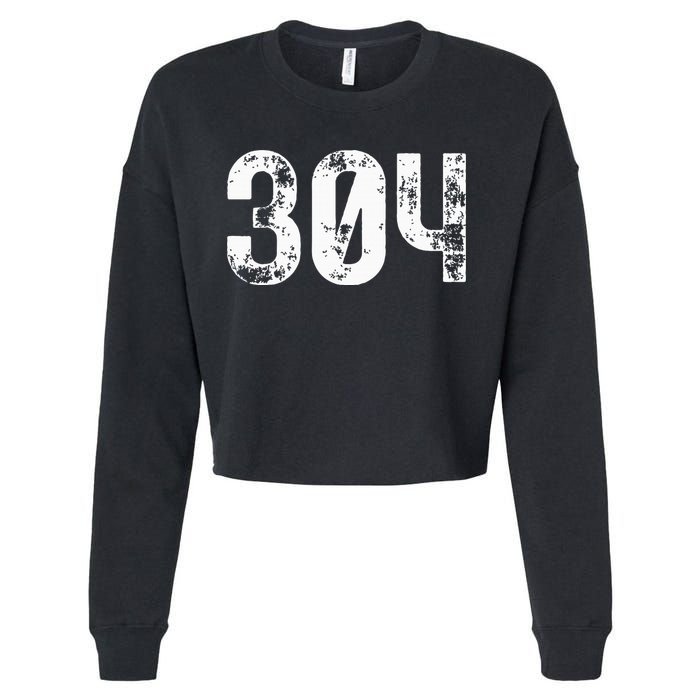 304 Area Code West Virginia Mobile Telephone Area Code 304 Cropped Pullover Crew