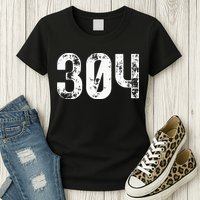 304 Area Code West Virginia Mobile Telephone Area Code 304 Womens T-Shirt