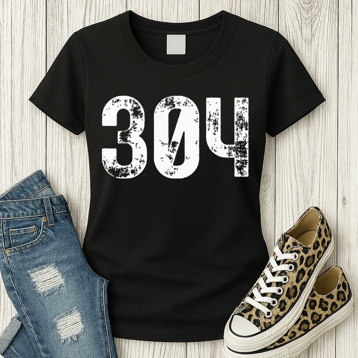 304 Area Code West Virginia Mobile Telephone Area Code 304 Womens T-Shirt