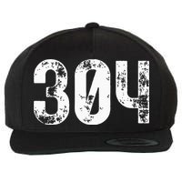 304 Area Code West Virginia Mobile Telephone Area Code 304 Wool Snapback Cap