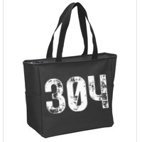 304 Area Code West Virginia Mobile Telephone Area Code 304 Zip Tote Bag