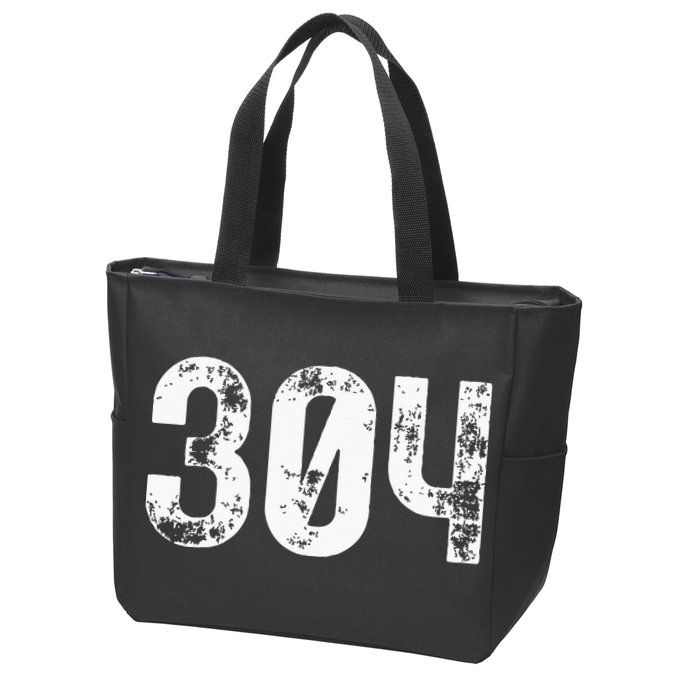 304 Area Code West Virginia Mobile Telephone Area Code 304 Zip Tote Bag