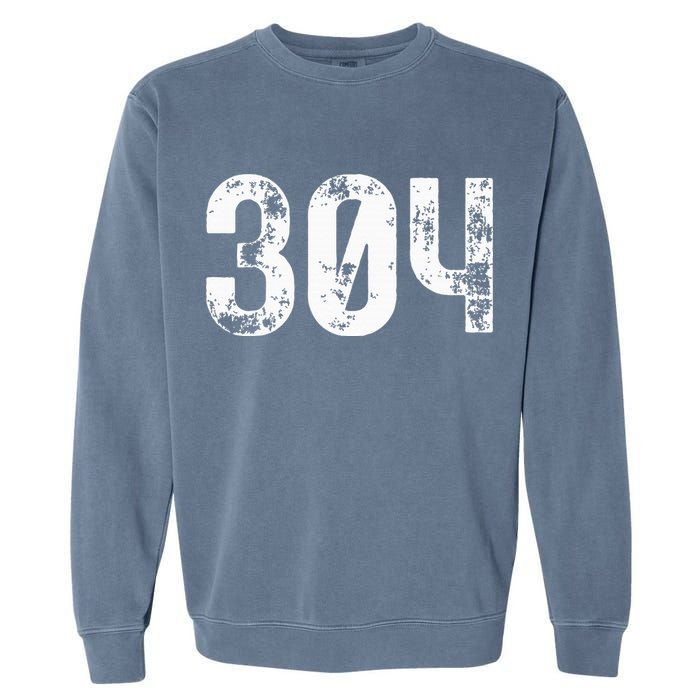 304 Area Code West Virginia Mobile Telephone Area Code 304 Garment-Dyed Sweatshirt