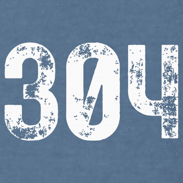 304 Area Code West Virginia Mobile Telephone Area Code 304 Garment-Dyed Sweatshirt