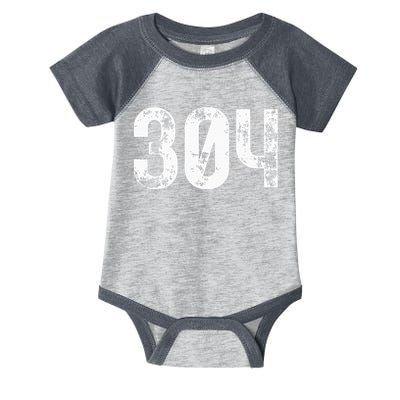 304 Area Code West Virginia Mobile Telephone Area Code 304 Infant Baby Jersey Bodysuit