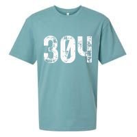 304 Area Code West Virginia Mobile Telephone Area Code 304 Sueded Cloud Jersey T-Shirt