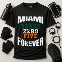 305 Area Code Three Zero Five Miami Performance Shirt