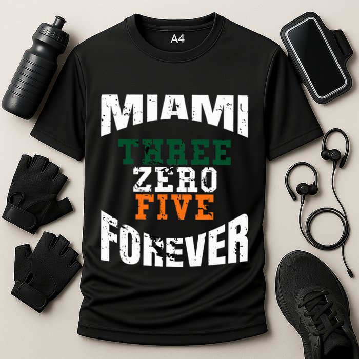 305 Area Code Three Zero Five Miami Performance Shirt