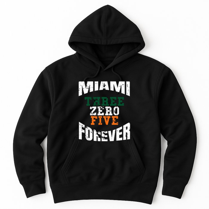 305 Area Code Three Zero Five Miami Hoodie