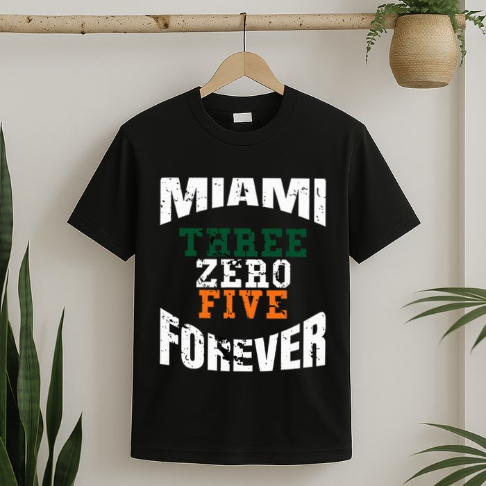 305 Area Code Three Zero Five Miami T-Shirt