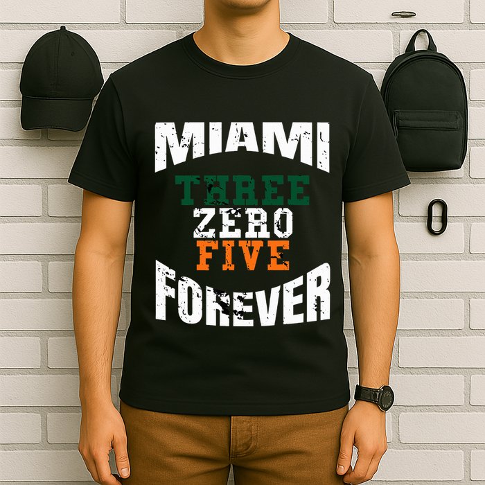 305 Area Code Three Zero Five Miami T-Shirt