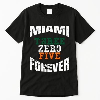 305 Area Code Three Zero Five Miami Tall T-Shirt