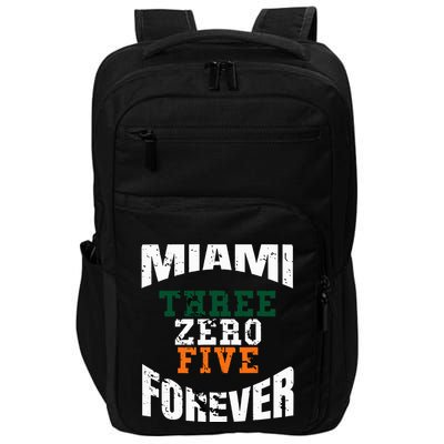 305 Area Code Three Zero Five Miami Impact Tech Backpack
