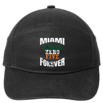 305 Area Code Three Zero Five Miami 7-Panel Snapback Hat