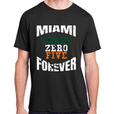 305 Area Code Three Zero Five Miami Adult ChromaSoft Performance T-Shirt