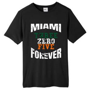 305 Area Code Three Zero Five Miami Tall Fusion ChromaSoft Performance T-Shirt