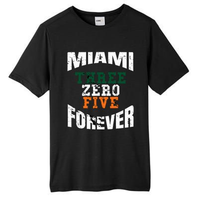 305 Area Code Three Zero Five Miami Tall Fusion ChromaSoft Performance T-Shirt