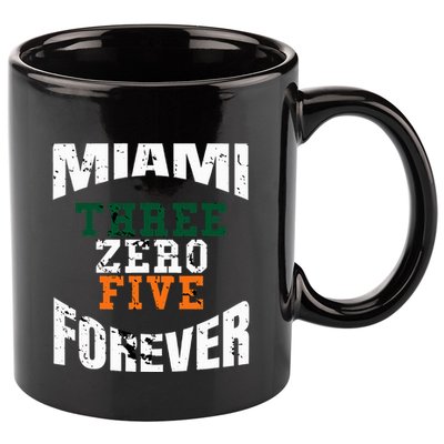 305 Area Code Three Zero Five Miami 11oz C Handle Ceramic Mug