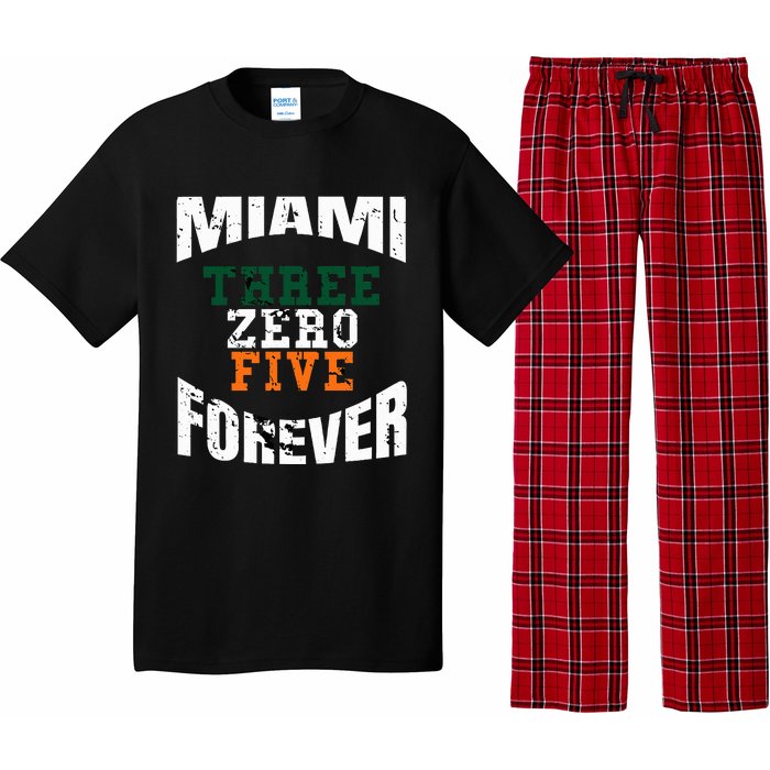 305 Area Code Three Zero Five Miami Pajama Set