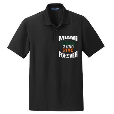 305 Area Code Three Zero Five Miami Dry Zone Grid Polo