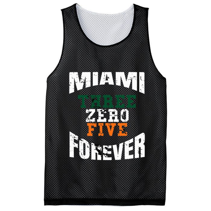 305 Area Code Three Zero Five Miami Mesh Reversible Basketball Jersey Tank