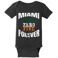 305 Area Code Three Zero Five Miami Baby Bodysuit