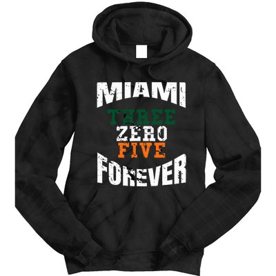 305 Area Code Three Zero Five Miami Tie Dye Hoodie