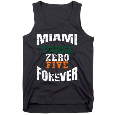 305 Area Code Three Zero Five Miami Tank Top