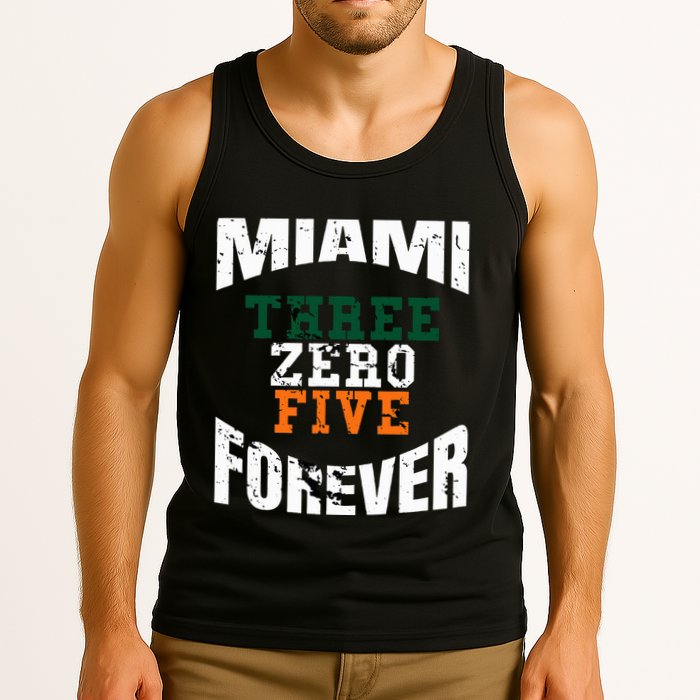 305 Area Code Three Zero Five Miami Tank Top