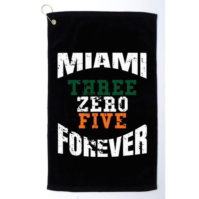 305 Area Code Three Zero Five Miami Golf Towel