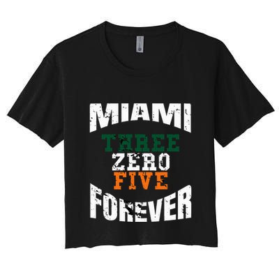 305 Area Code Three Zero Five Miami Crop Top