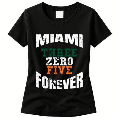 305 Area Code Three Zero Five Miami Womens T-Shirt