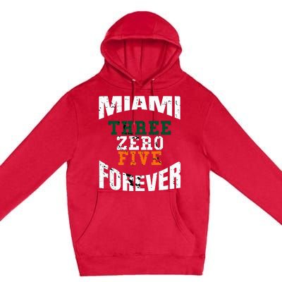 305 Area Code Three Zero Five Miami Premium Pullover Hoodie