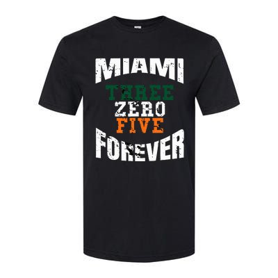 305 Area Code Three Zero Five Miami Softstyle CVC T-Shirt