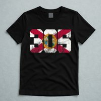 305 Area Code Flag Of Florida Miamidade County T-Shirt