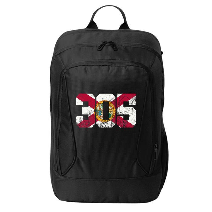 305 Area Code Flag Of Florida Miamidade County City Backpack