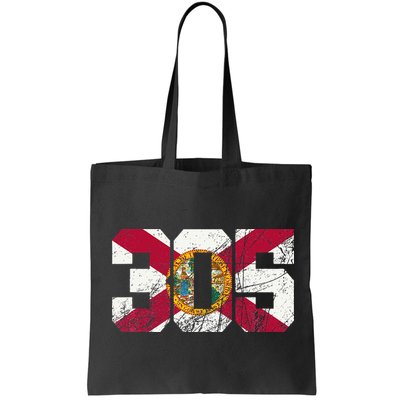 305 Area Code Flag Of Florida Miamidade County Bag
