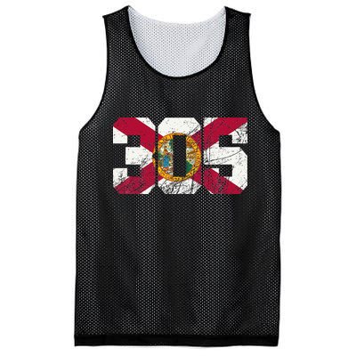 305 Area Code Flag Of Florida Miamidade County Mesh Reversible Basketball Jersey Tank