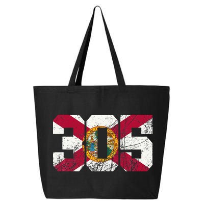 305 Area Code Flag Of Florida Miamidade County 25L Jumbo Tote