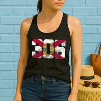 305 Area Code Flag Of Florida Miamidade County Womens Tank Top